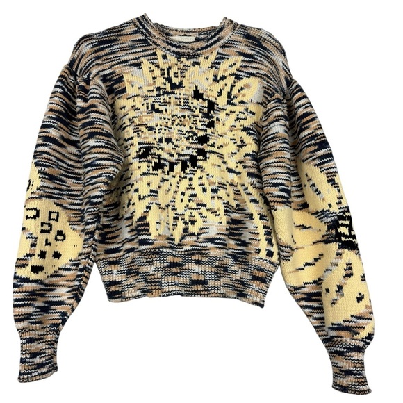 Ulla Johnson 2022 Emerson Sunflower Knit Fall Sweater - Picture 4 of 8